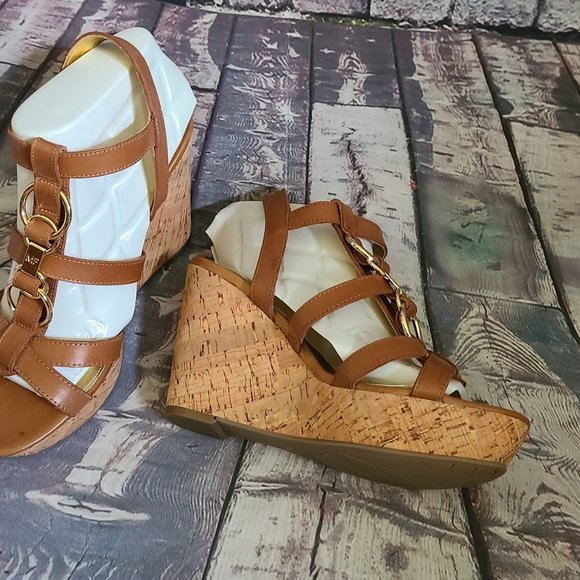 Mark Fisher Women shoes -Marc Fisher Shoe Size 8-Brown Fashion Summer Shoes - Picture 6 of 10